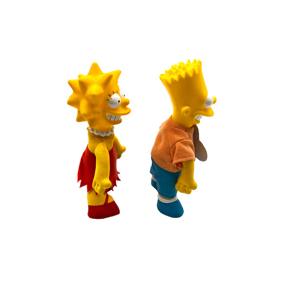 Bart 9" & Lisa 8" Simpson Doll Plush Vintage Mattel 20th Century Fox 1990 - Picture 5 of 11